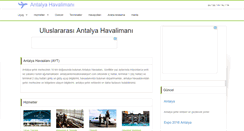 Desktop Screenshot of antalyainternationalairport.com