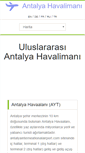 Mobile Screenshot of antalyainternationalairport.com